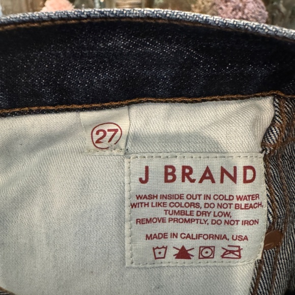 J BRAND BELL BOTTOM LONG JEANS | WIDE LEG FLARE | DARK WASH | HEAVY WEIGHT DENIM - Picture 7 of 12